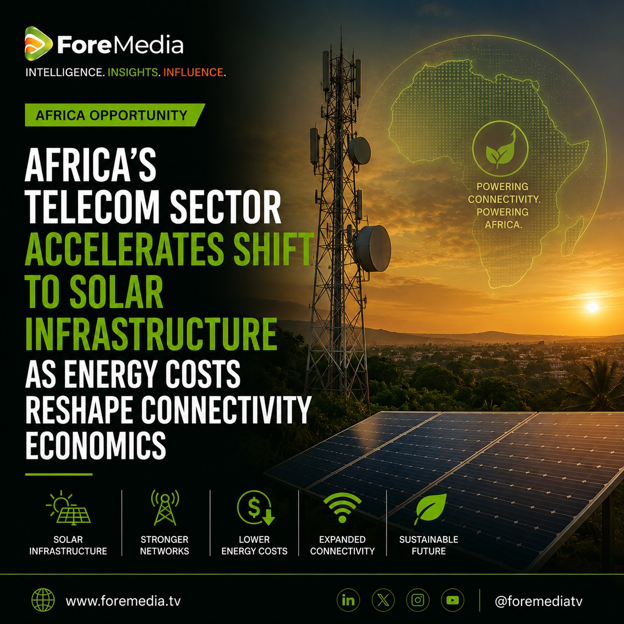 Africa’s Telecom Sector Accelerates Shift to Solar Infrastructure as Energy Costs Reshape Connectivity Economics