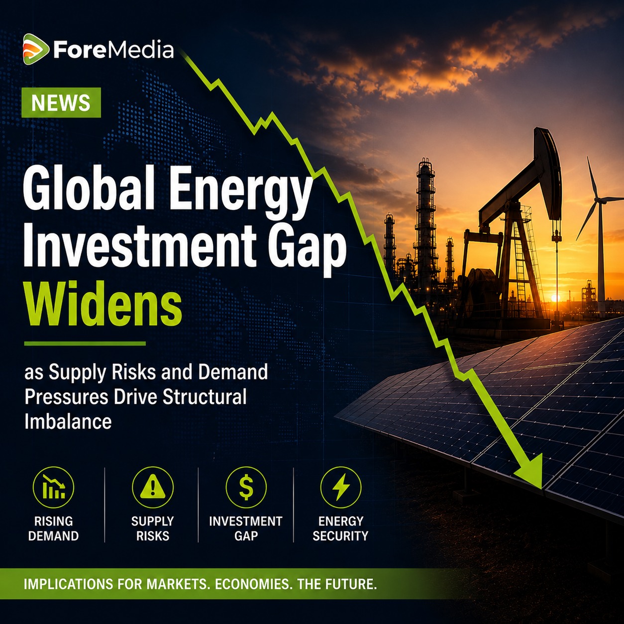 Global Energy Investment Gap Widens as Supply Risks and Demand Pressures Drive Structural Imbalance